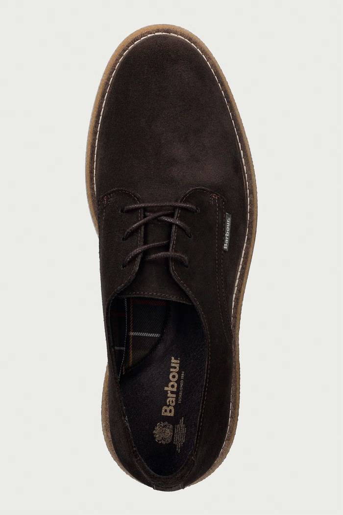 Barbour κλειστά χαμηλά παπούτσια Ανδρικά σουέτ Harefield καφέ MFO0819BR97