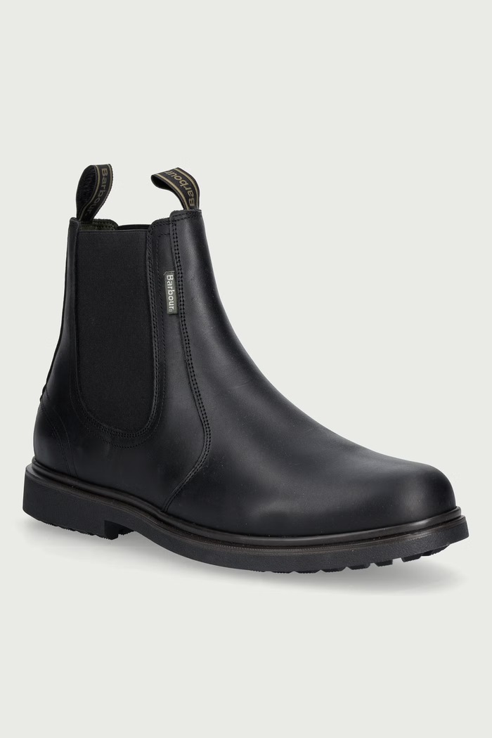Barbour Čizme za muškarce od kože Hale crna MFO0815BK52