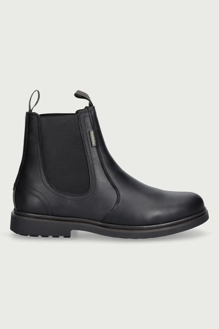 Barbour Čizme za muškarce od kože Hale MFO0815BK52 crna AW26