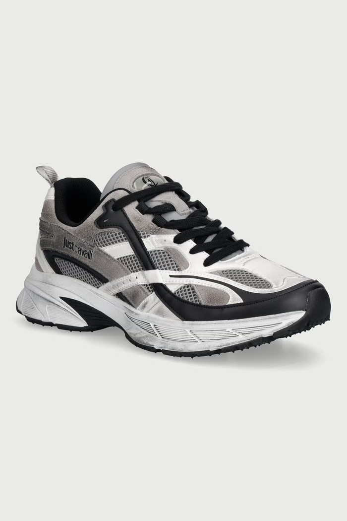 Just Cavalli Sneakersy męskie szary 81QA3SG2ZSF07827