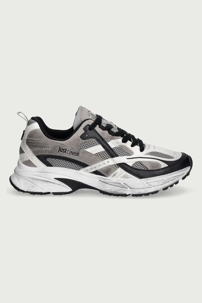 Just Cavalli Sneakersy męskie 81QA3SG2ZSF07827 szary AW26