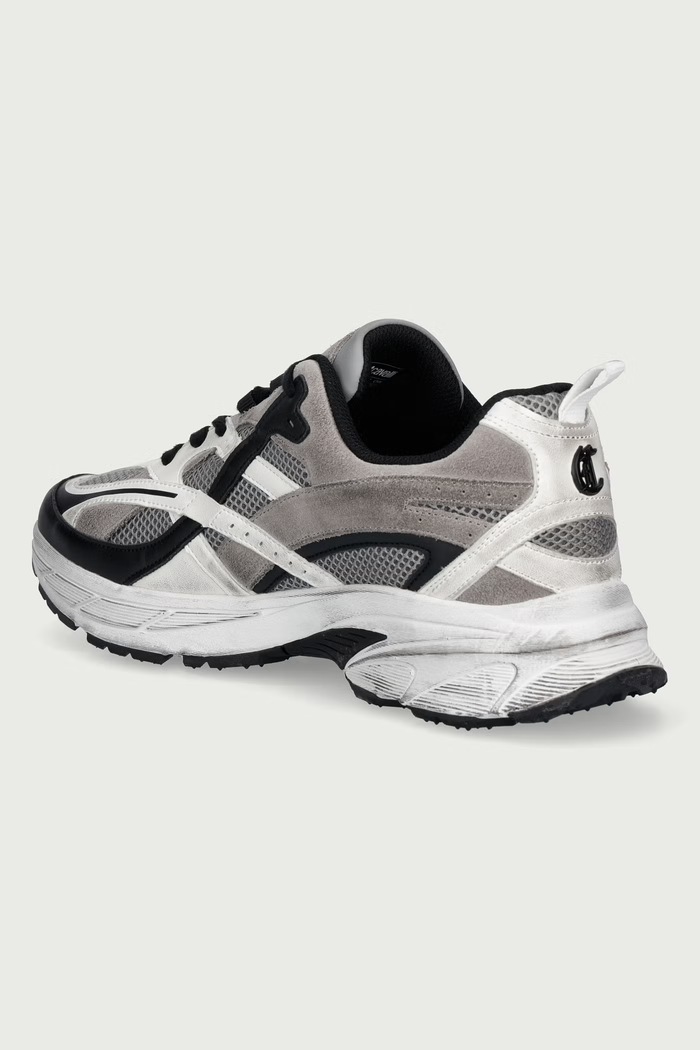 Obuwie Just Cavalli Sneakersy męskie 81QA3SG2ZSF07827 szary