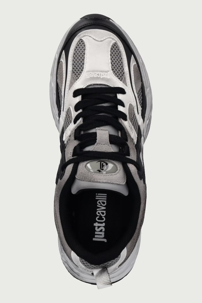 Sneakersy męskie Just Cavalli 81QA3SG2ZSF07827 szary