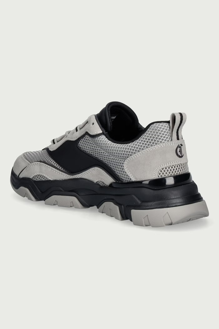 Obuwie Just Cavalli Sneakersy męskie 81QA3SH1ZPC41827 szary