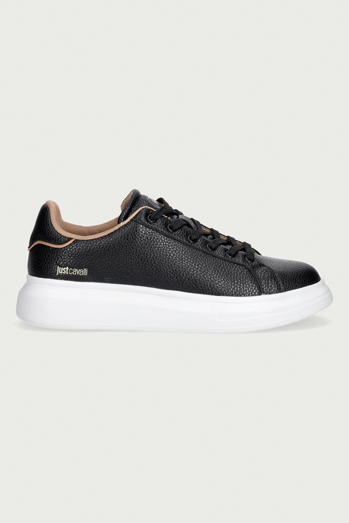 Just Cavalli sneakersy męskie skórzane 81QA3SBCZPC35899 czarny AW26