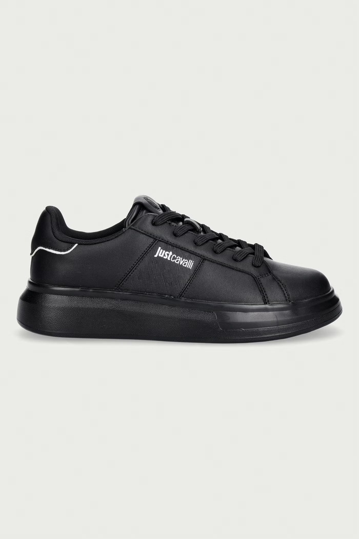 Just Cavalli sneakersy męskie skórzane 81QA3SBAZPC33899 czarny AW26