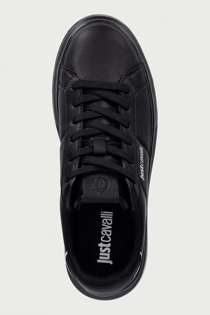 Just Cavalli sneakersy męskie skórzane czarny 81QA3SBAZPC33899