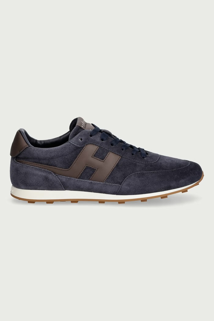 Hogan H699 Allacciato H sneakers pánske semišové HXM6990GA00UHO0FDY tmavomodrá AW26