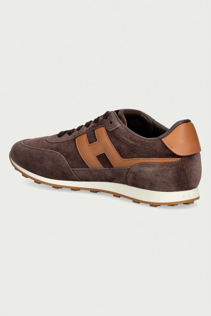 Obuv Hogan H699 Allacciato H sneakers pánske semišové HXM6990GA00UHO0FDK hnedá