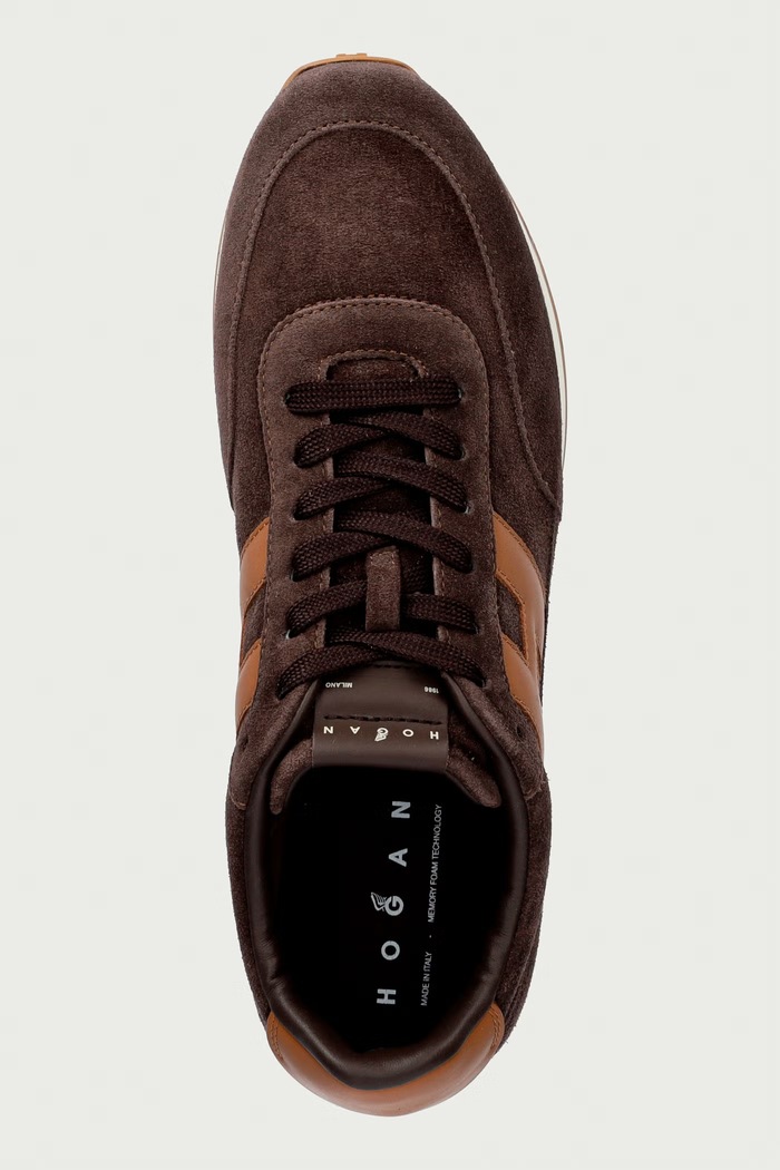 H699 Allacciato H sneakers pánske semišové Hogan hnedá HXM6990GA00UHO0FDK