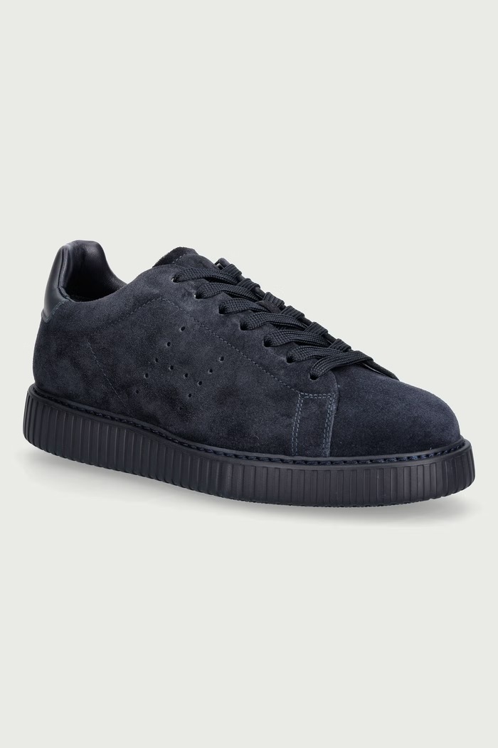 Hogan H677 Allacc H Fori sneakersy męskie zamszowe granatowy HXM6770GF5FUHOU805