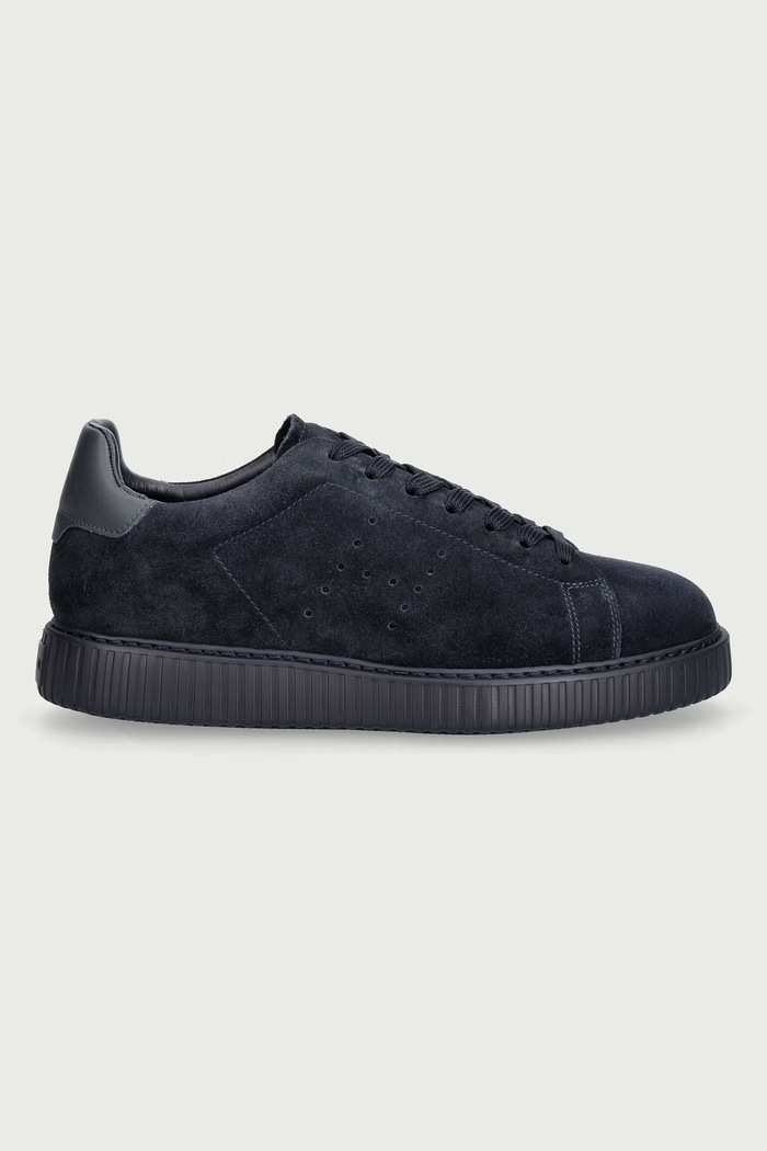 Hogan H677 Allacc H Fori sneakersy męskie zamszowe HXM6770GF5FUHOU805 granatowy AW26