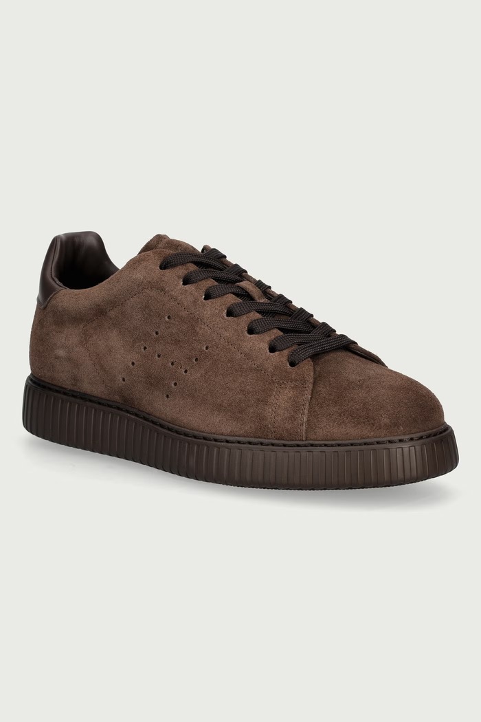 Hogan H677 Allacc H Fori sneakers pánske semišové hnedá HXM6770GF5FUHOS610