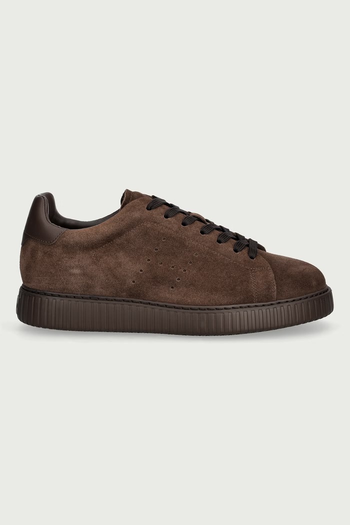 Hogan H677 Allacc H Fori sneakers pánske semišové HXM6770GF5FUHOS610 hnedá AW26