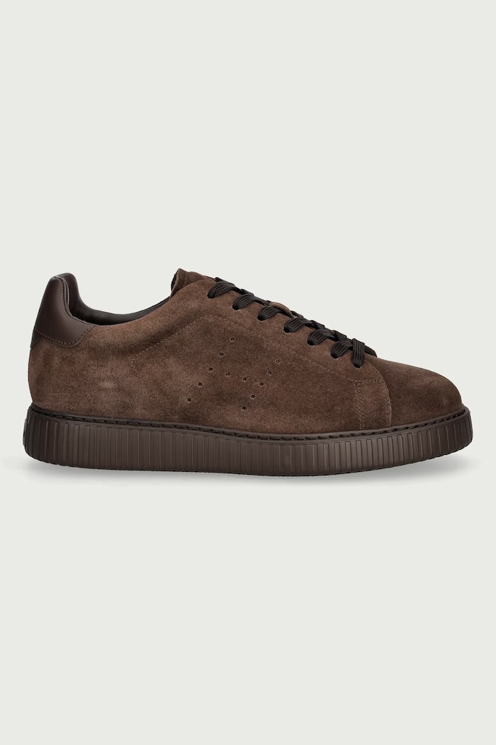 Hogan H677 Allacc H Fori sneakers pánske semišové HXM6770GF5FUHOS610 hnedá AW26