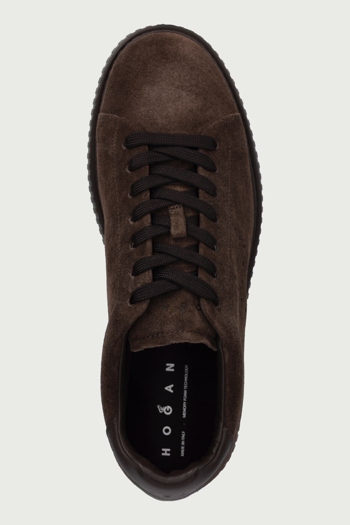 H677 Allacc H Fori sneakers pánske semišové Hogan HXM6770GF5FUHOS610 hnedá