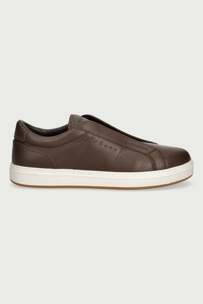 Hogan H668 Slip On sneakers pánske kožené HXM6680FW60UTIS616 hnedá AW26