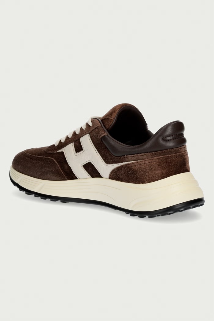 Obuv Hogan Hyperlight Allacciato H sneakers pánske kožené HXM5630FR30S9G739T hnedá