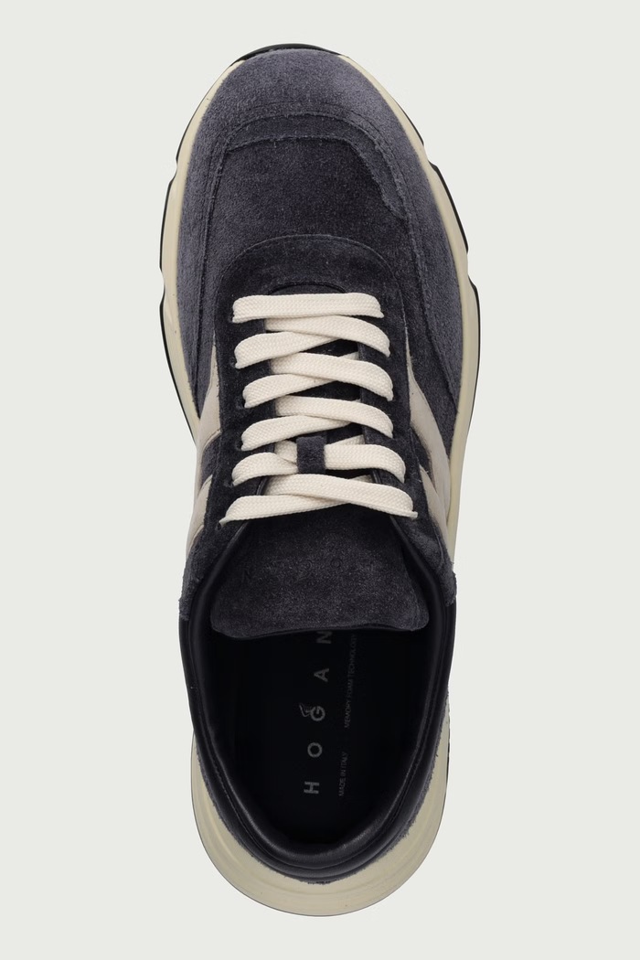 Hyperlight Allacciato H sneakers pánske semišové Hogan HXM5630FR30S9G0FAB modrá