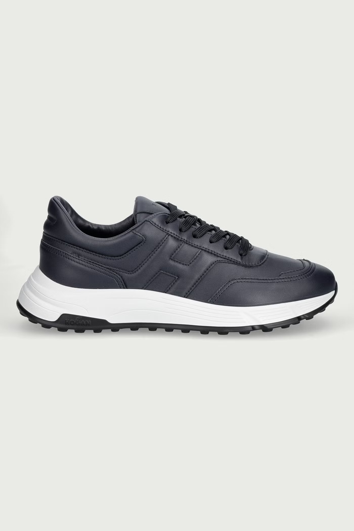 Hogan Hyperlight Allacciato H sneakers pánske kožené HXM5630FR30LE9U801 modrá AW26