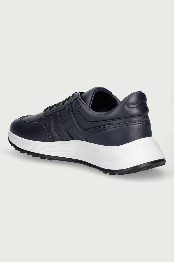 Obuv Hogan Hyperlight Allacciato H sneakers pánske kožené HXM5630FR30LE9U801 modrá