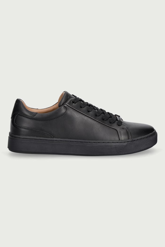 Guess IVANO tenisice za muškarce od kože FMFIVA.LEA12.BLACK crna AW26