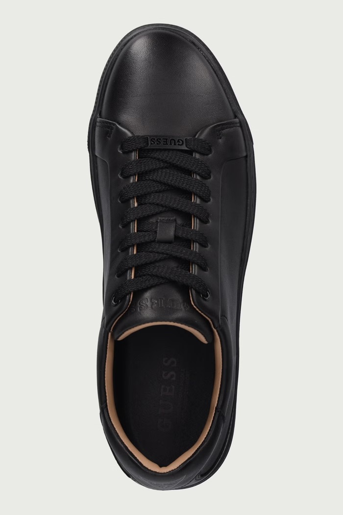 IVANO tenisice za muškarce od kože Guess FMFIVA.LEA12.BLACK crna