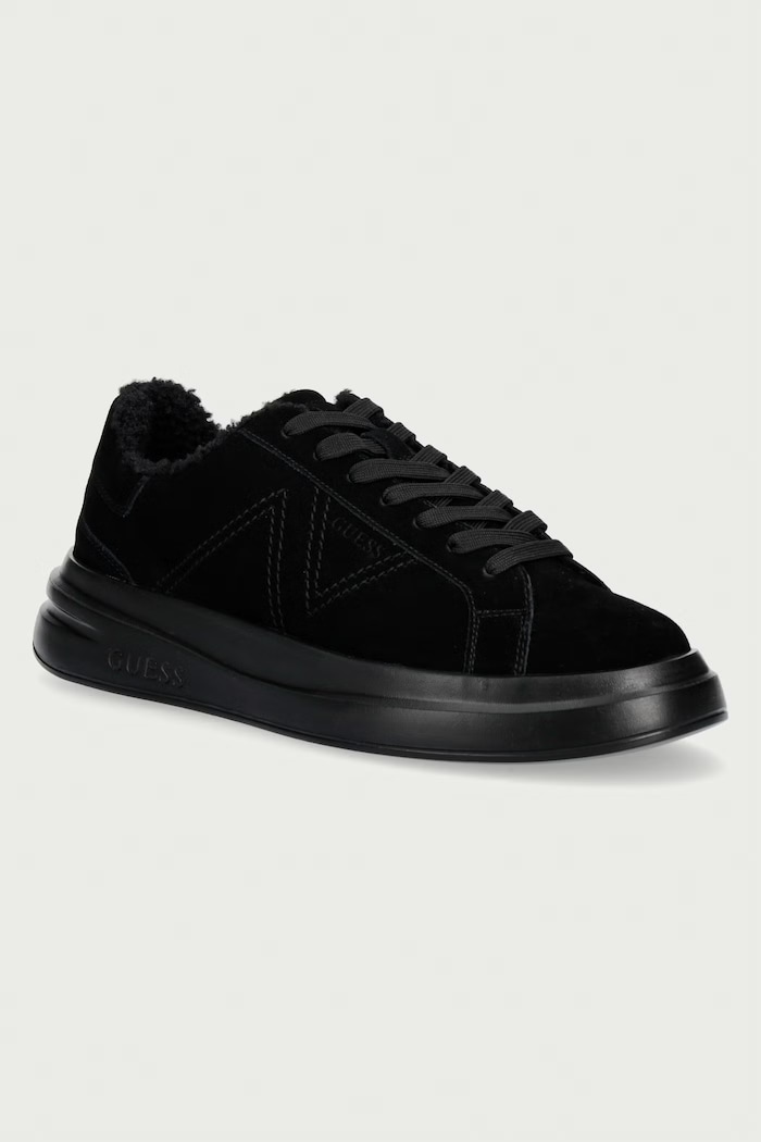 Guess ELBA sneakers pánske semišové čierna FMFEAL.LEM12.BLACK