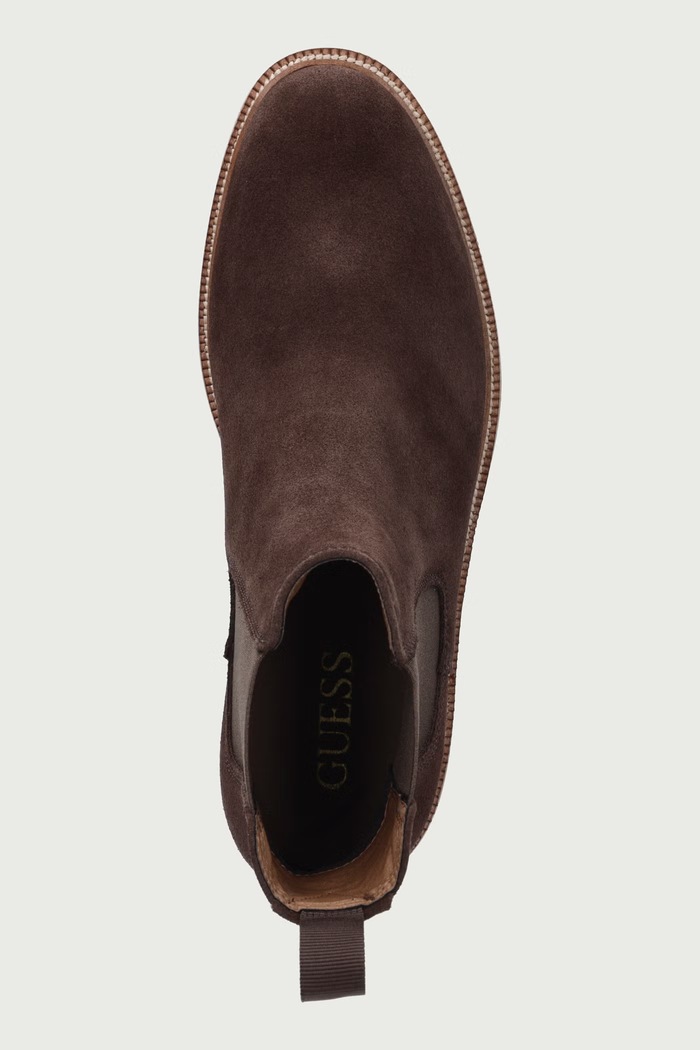 Μπότες τσέλσι ανδρικές σουέτ BROXTIN Guess FMFBRO.LEA11.BROWN καφέ