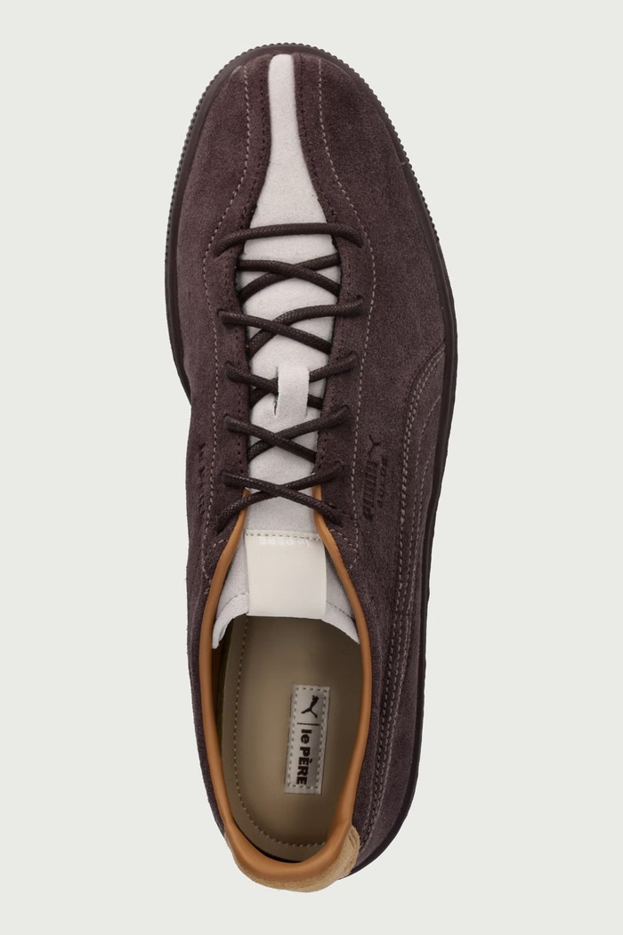 PUMA x LE PERE sneakersy męskie zamszowe Puma 409463 brązowy