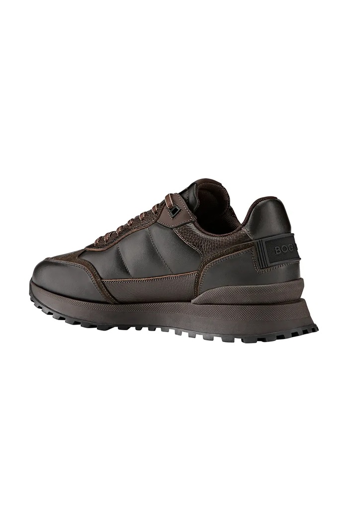 BOGNER NEWPORT sneakersy męskie skórzane 12640305 brązowy AW26
