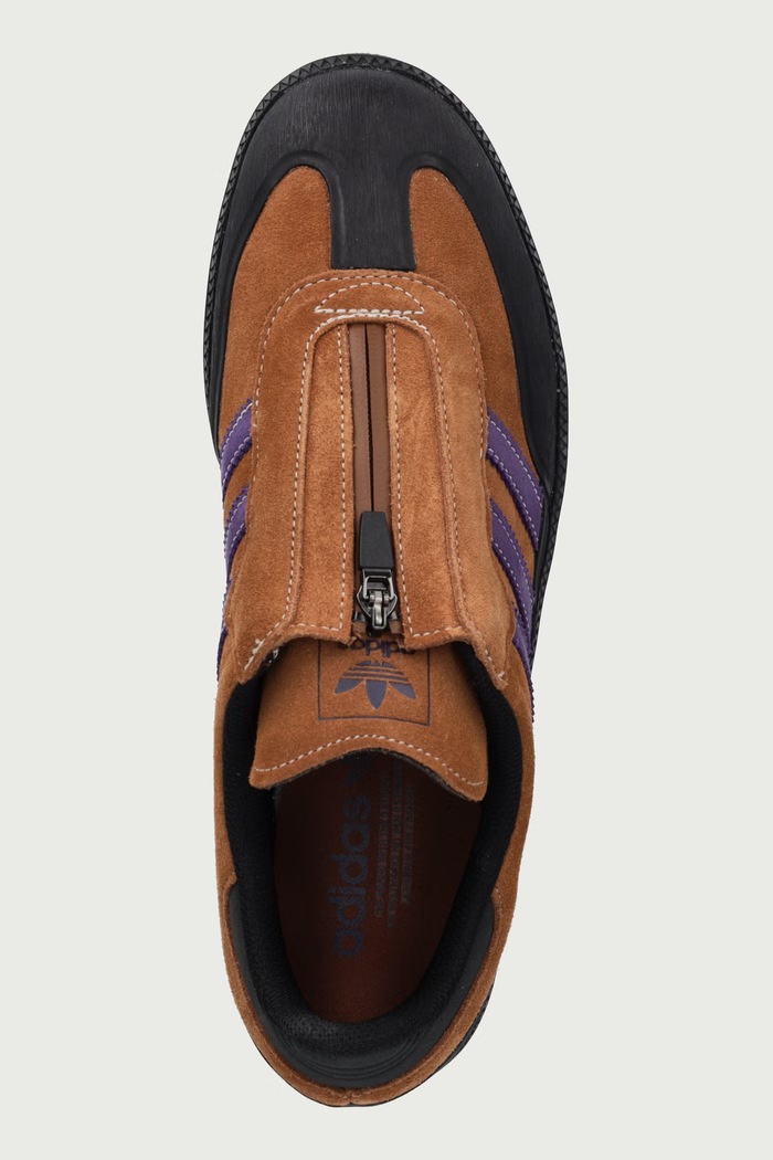 Samba Og sneakersy męskie zamszowe adidas Originals KK2334 brązowy