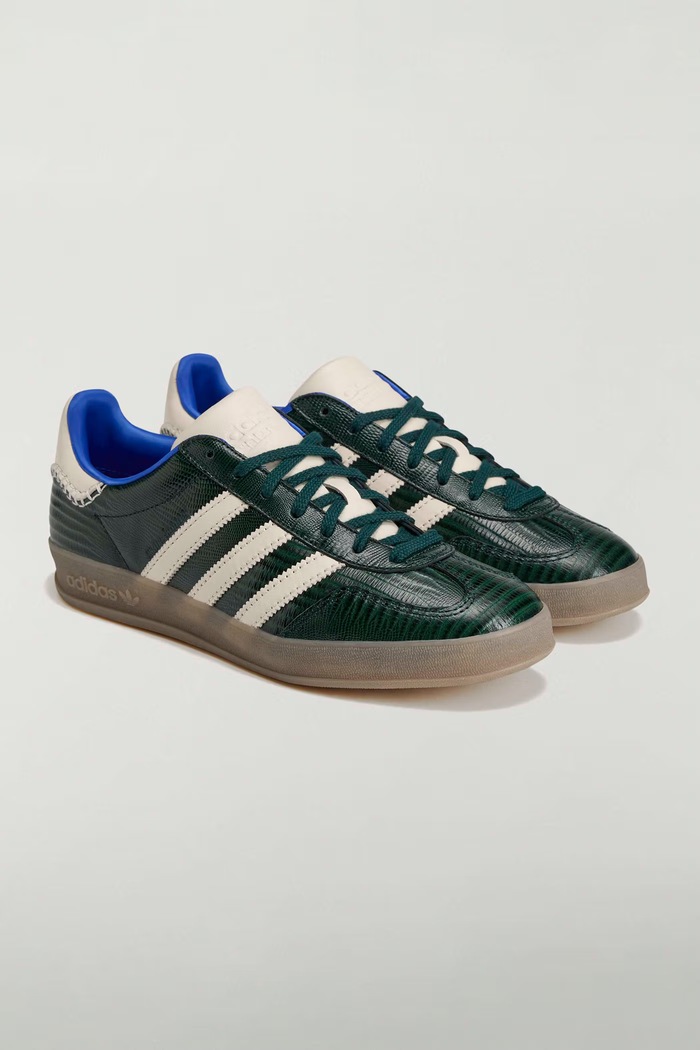adidas Originals Gazelle Croc x Wales Bonner tenisice za muškarce od kože KK0735 zelena AW26