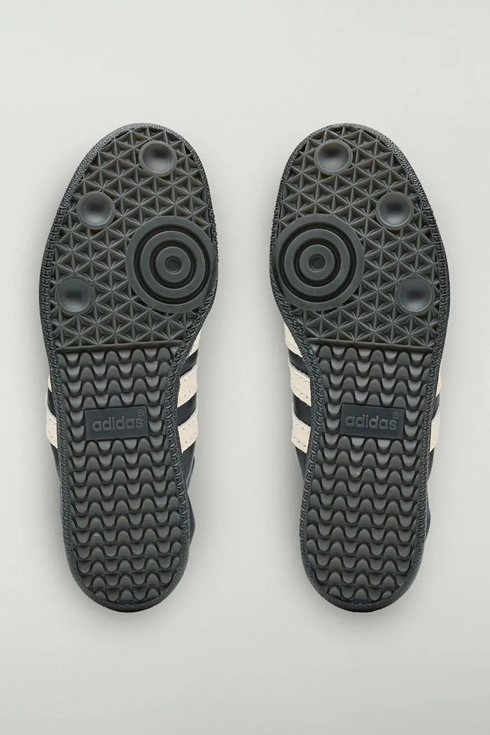 Samba Og x SFTM кросівки чоловічі шкіряні adidas Originals чорний HQ7600