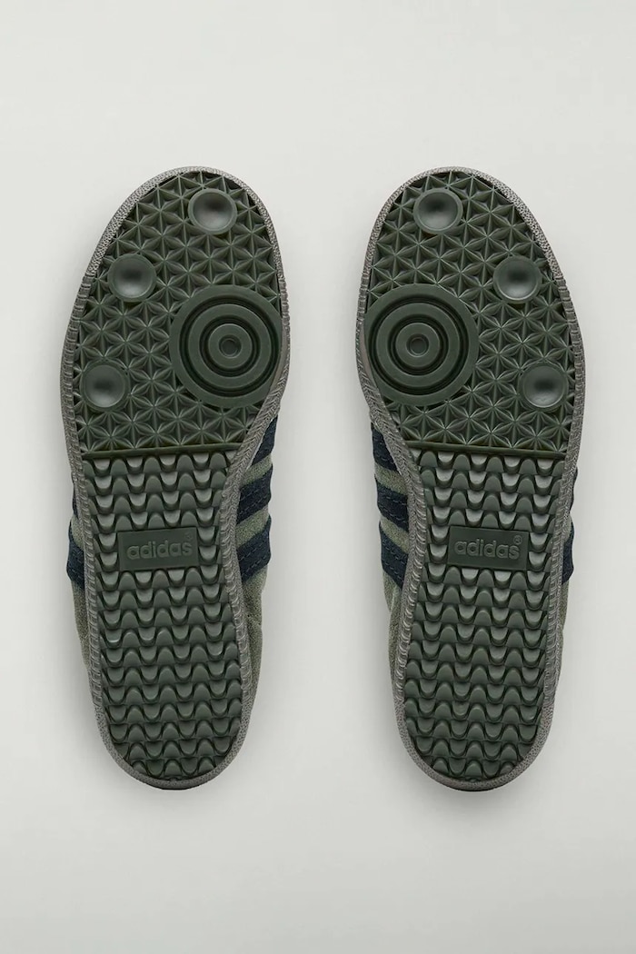 Samba Og x SFTM кросівки чоловічі замшеві adidas Originals зелений HP8257
