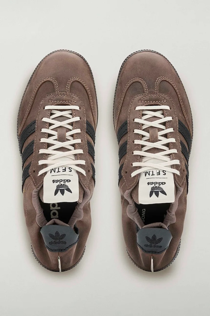 Samba Og x SFTM кросівки чоловічі шкіряні adidas Originals HP8256 коричневий