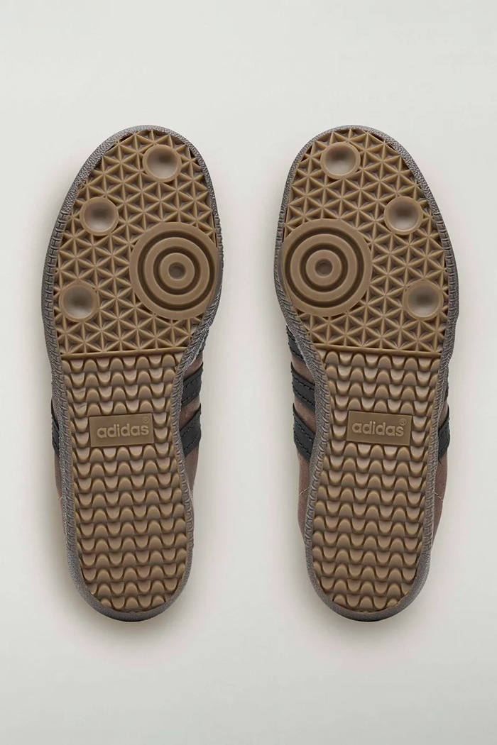 Samba Og x SFTM кросівки чоловічі шкіряні adidas Originals коричневий HP8256