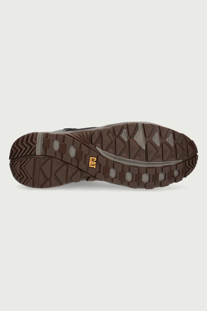 Buty męskie GRAPPLE LEATHER MID CAT Footwear brązowy P727011