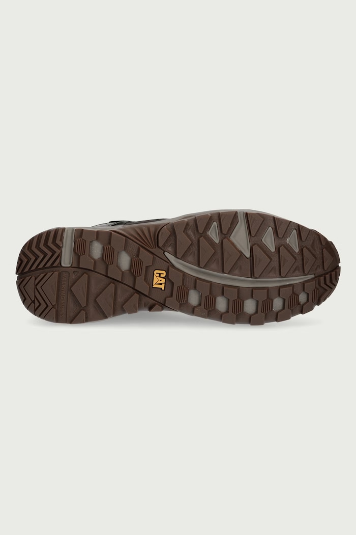 Buty męskie GRAPPLE LEATHER MID CAT Footwear brązowy P727011