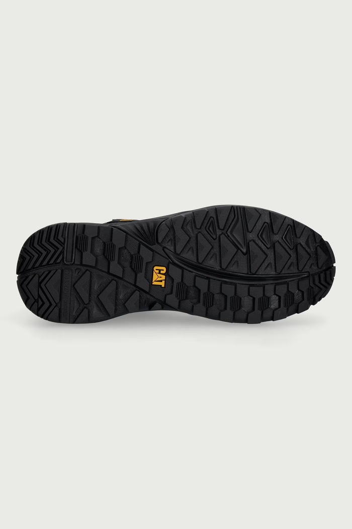 Buty męskie GRAPPLE LEATHER MID CAT Footwear czarny P726961