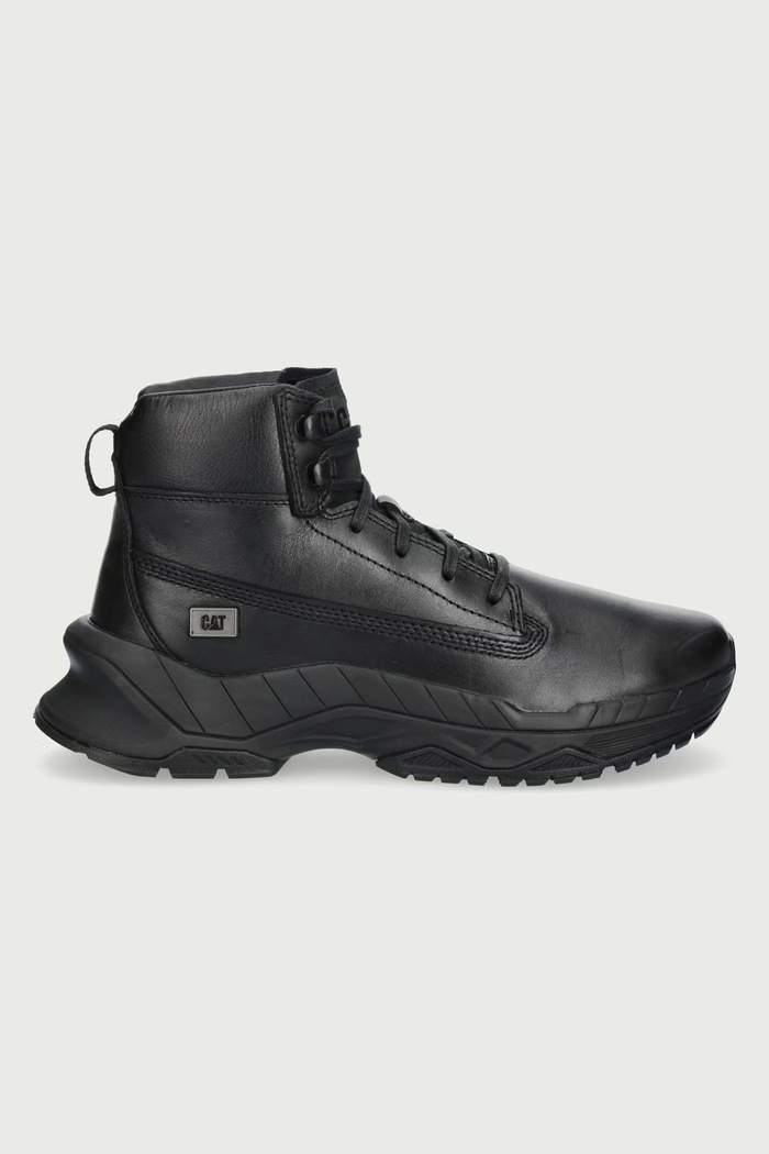 CAT Footwear WATTAGE MID buty męskie skórzane P726909 czarny AW26