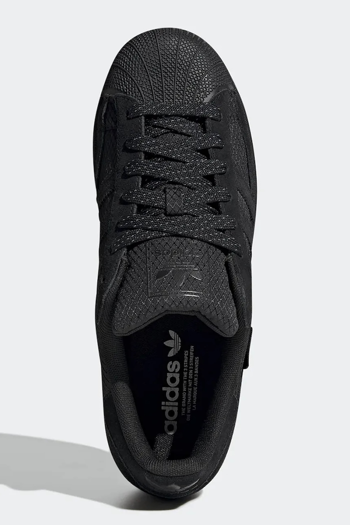 Superstar II sneakersy damskie skórzane adidas Originals KJ5806 czarny