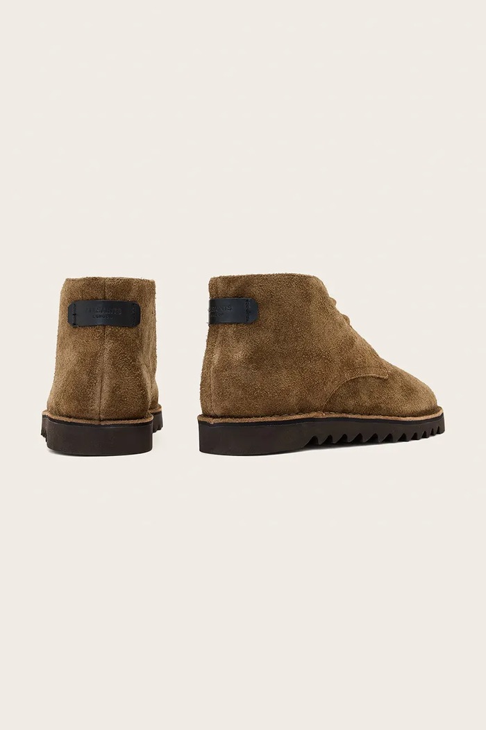 Obuv AllSaints Členkové čižmy pánske kožené Slix Chukka Boot M052FE hnedá