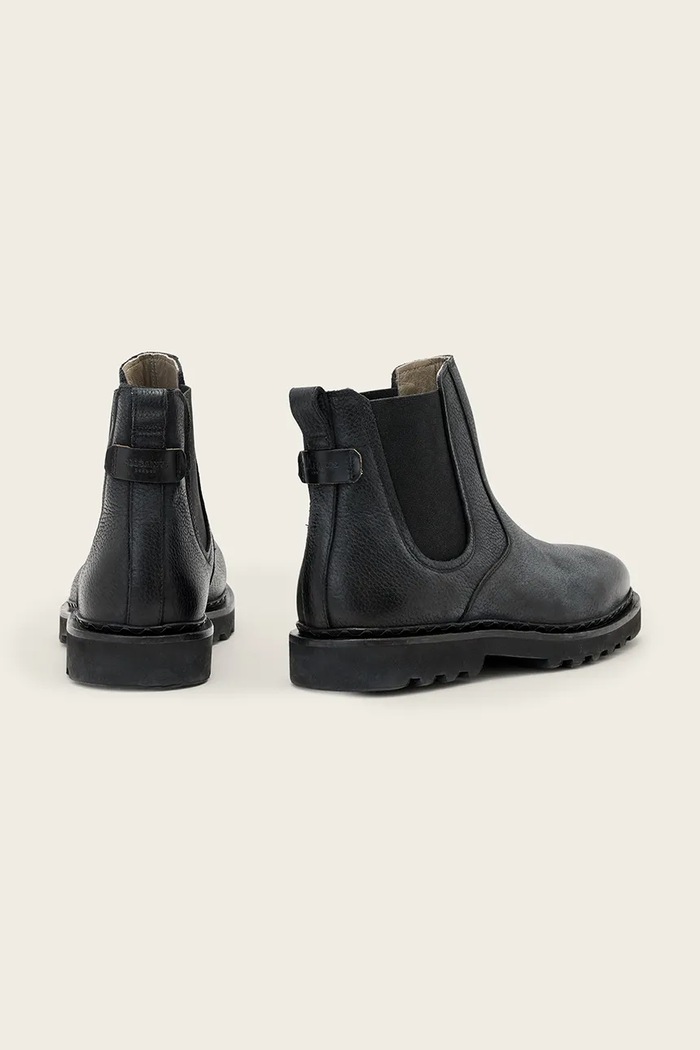Obuća AllSaints Čizme za muškarce od kože Skiff Chelsea Boot M025FD.BLK crna
