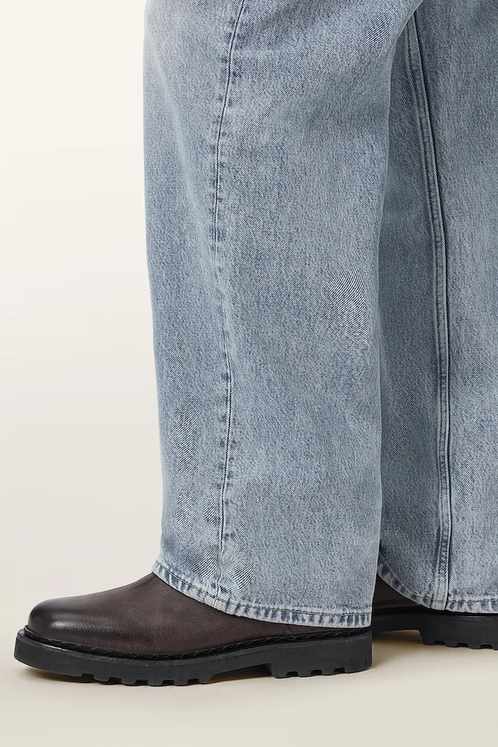 AllSaints Čizme za muškarce od kože Skiff Chelsea Boot M025FD.BRN