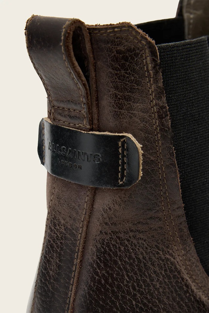 Čizme za muškarce od kože Skiff Chelsea Boot AllSaints M025FD.BRN smeđa