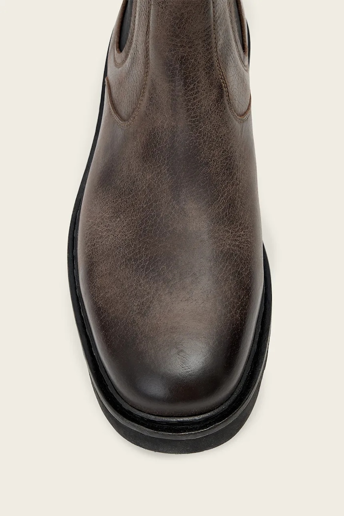 Čizme za muškarce od kože Skiff Chelsea Boot AllSaints smeđa M025FD.BRN