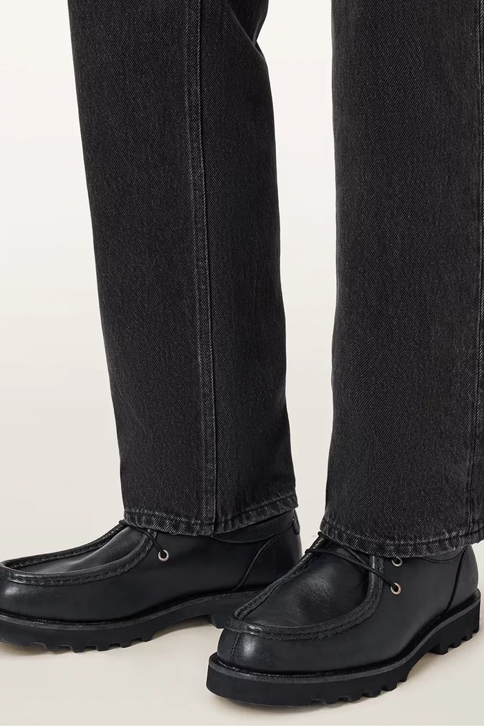 AllSaints Poltopánky pánske kožené Skiff Apron Shoe M014FE