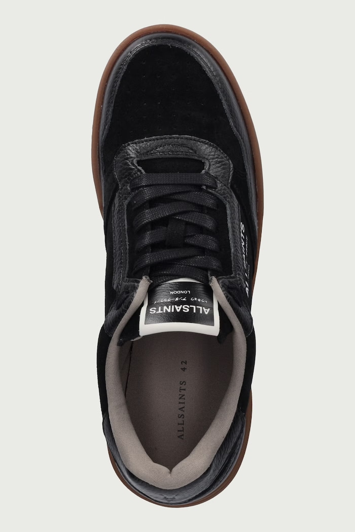 Regan Low Top sneakersy męskie zamszowe AllSaints M031FF.BLK czarny