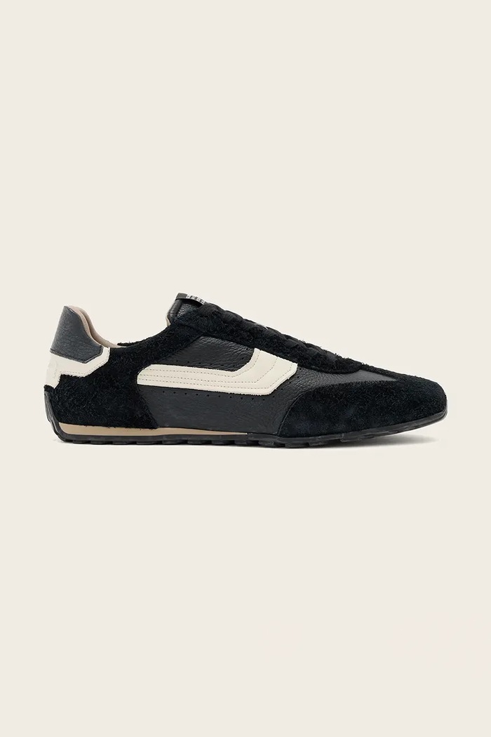AllSaints Liam Hex Low Top sneakers pánske kožené čierna M005FF
